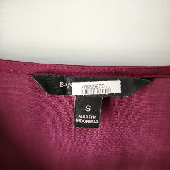 Banana Republic Long Sleeve Blouse Womens Size S Rayon Blend - Picture 2 of 3